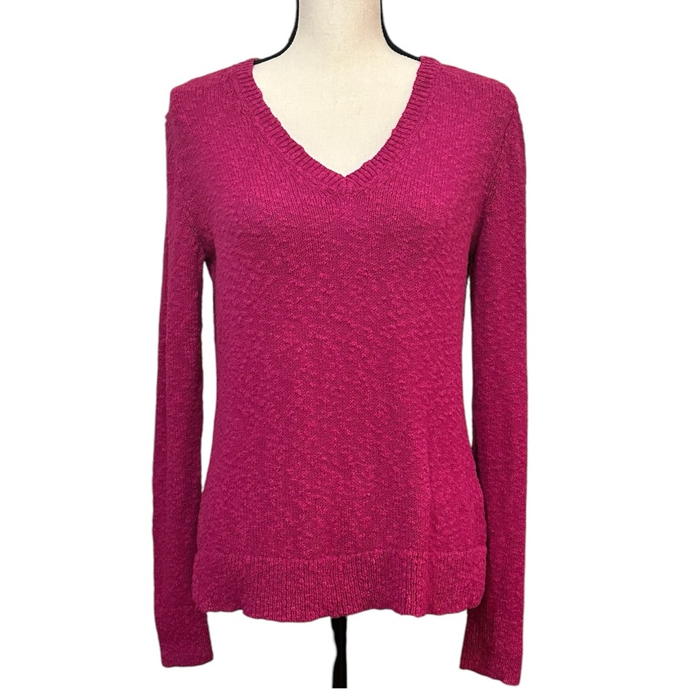 J. Crew V-neck slub sweater